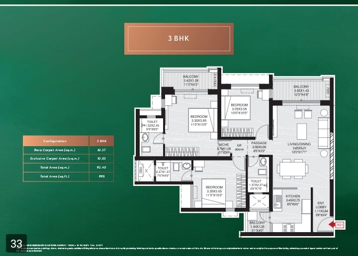 Godrej Emrald Waters. Floor plan